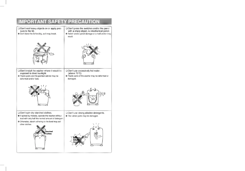 Page n°1 - Manuel utilisateur LG WF-99TL