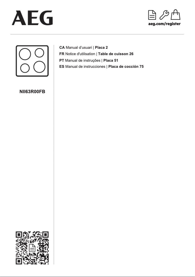 Imagen de la primera página del manual del dispositivo NII63R00FB