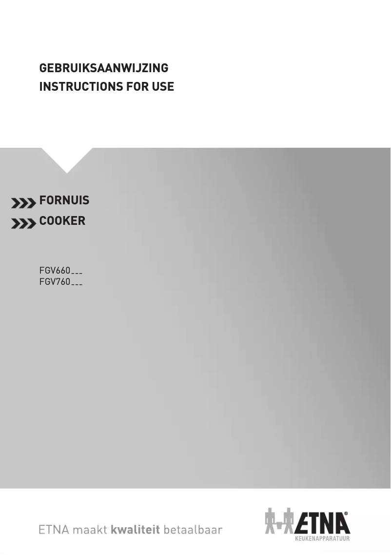 Image de la première page du manuel de l'appareil FGV660RVS