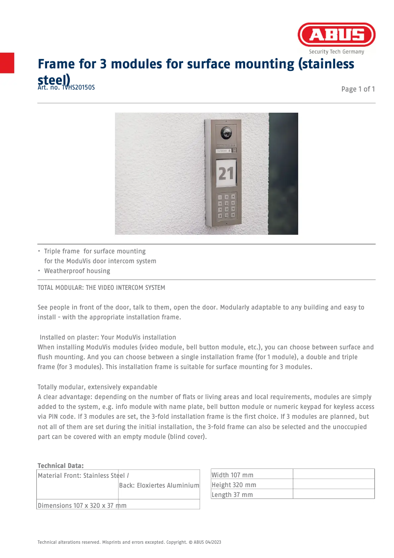 Image de la première page du manuel de l'appareil TVHS20150S