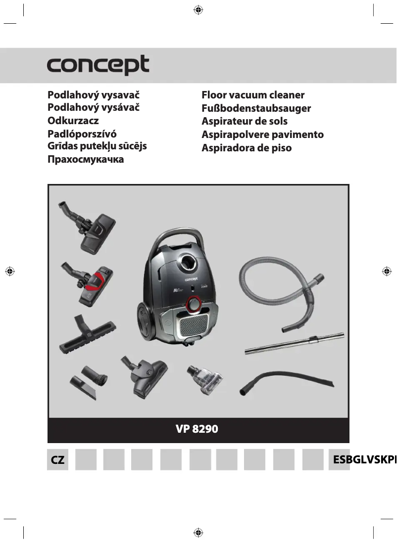 Image de la première page du manuel de l'appareil Real Force VP8290
