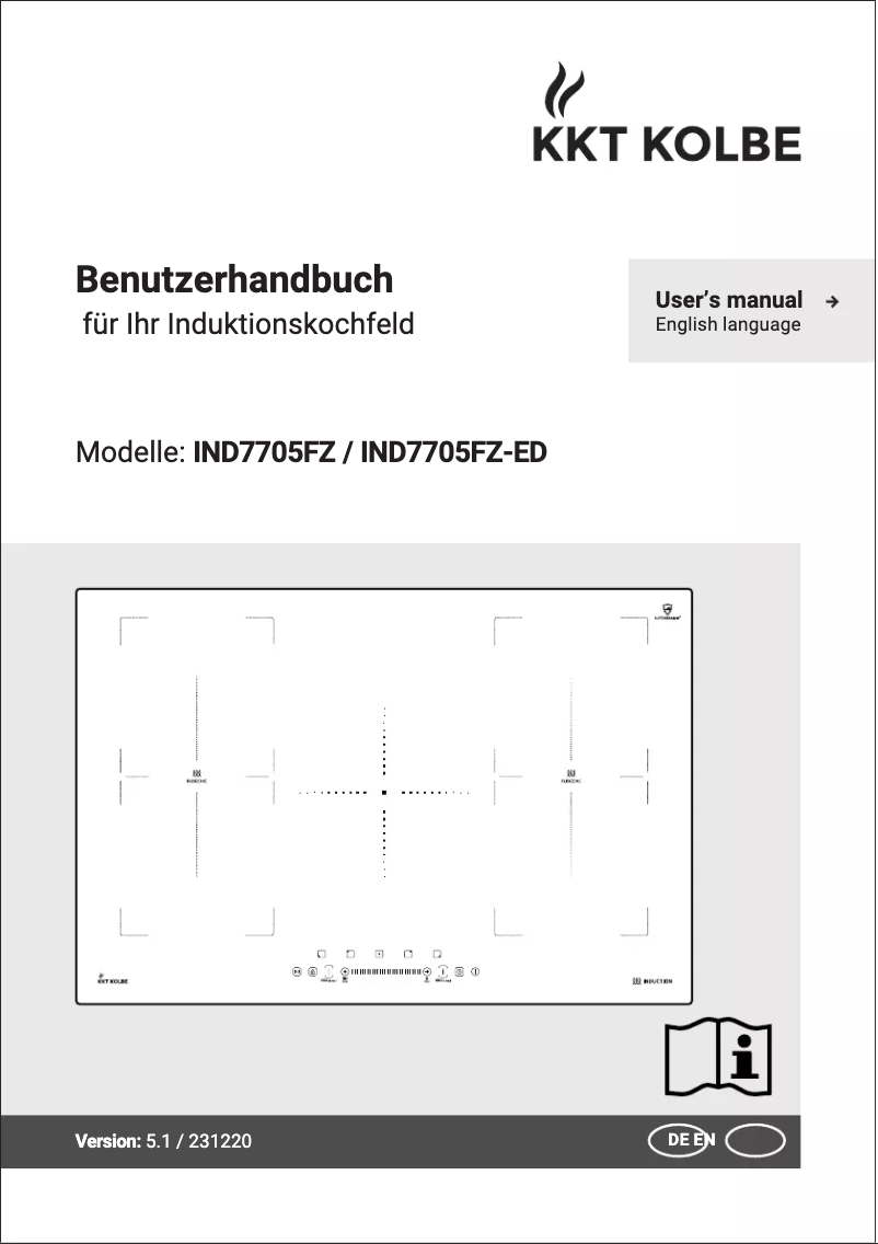 Image de la première page du manuel de l'appareil IND7705FZ