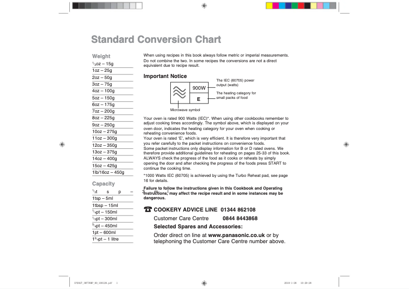 Image de la première page du manuel de l'appareil NN-SD460M