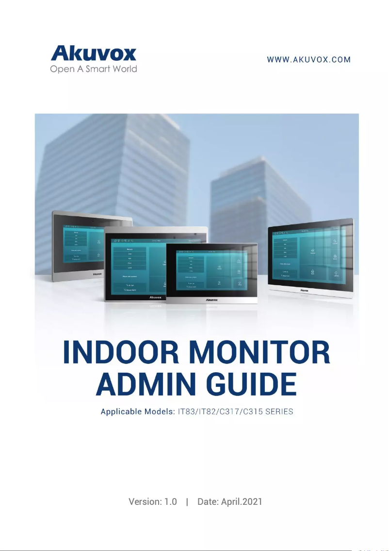 Page n°1 - Manuel utilisateur Akuvox C317S