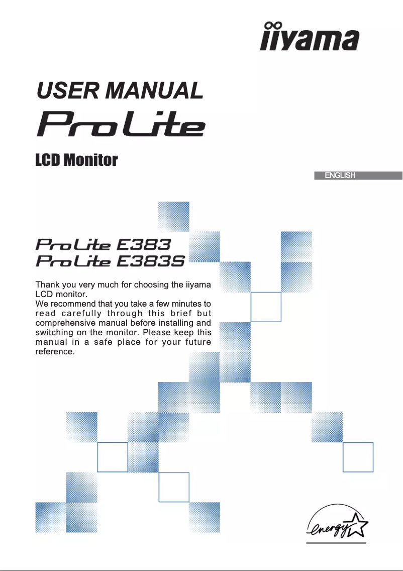 Página 1 del manual Manual de usuario Iiyama ProLite E383