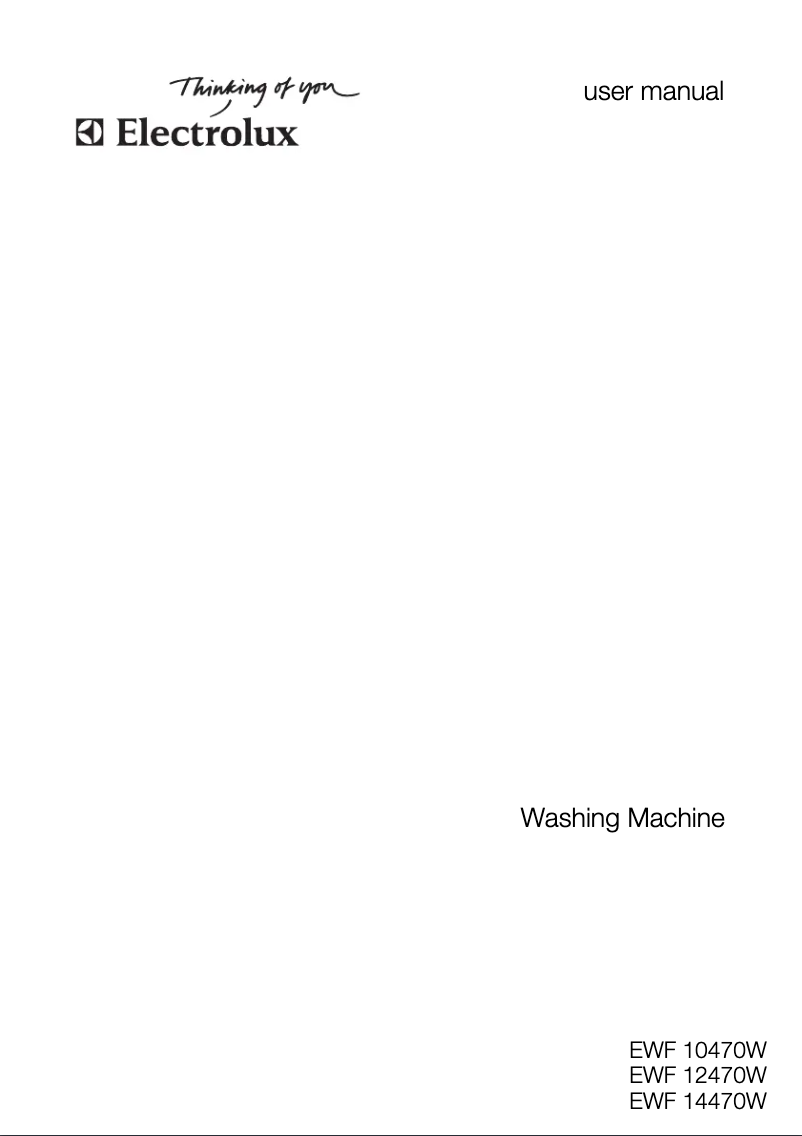 Página 1 del manual Manual de usuario Electrolux EWF 14470 W