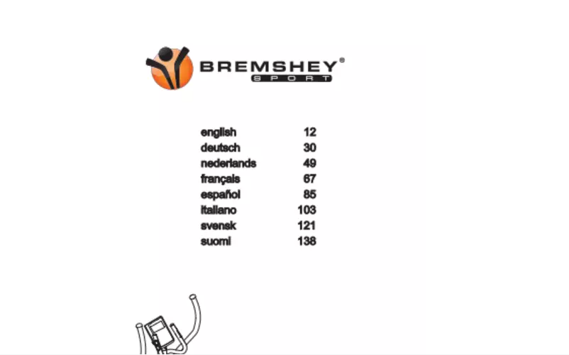 Page n°1 - Manuel utilisateur Bremshey CR7