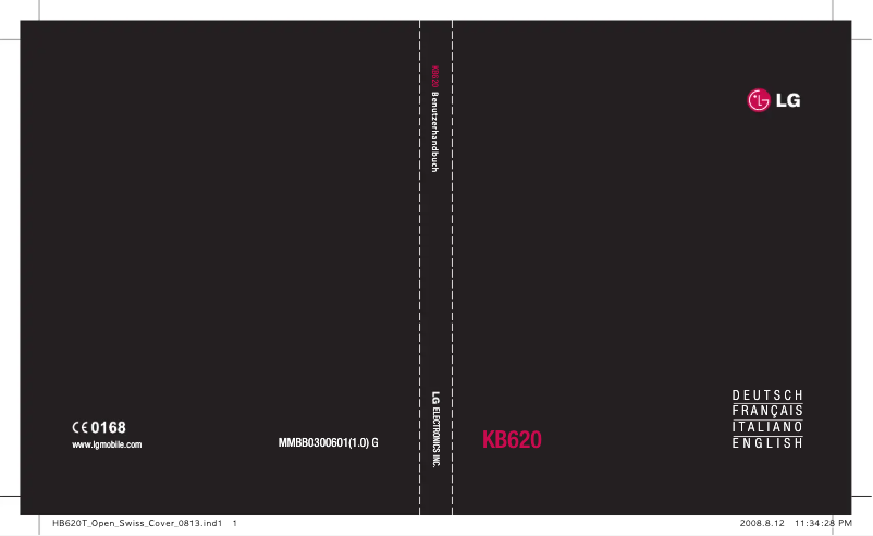 Image de la première page du manuel de l'appareil KB620
