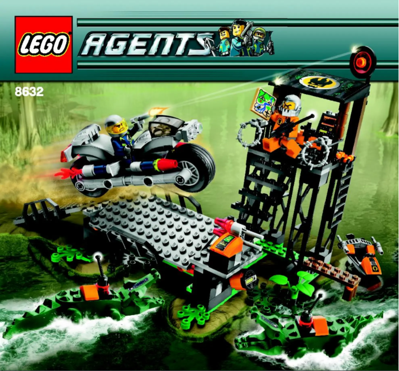Page 1 de la notice Consignes visuelles Lego Agents 8632
