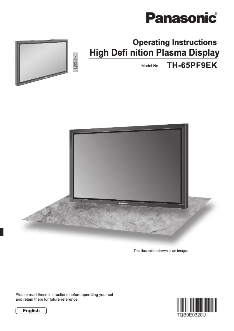 Image de la première page du manuel de l'appareil TH-65PF9EK