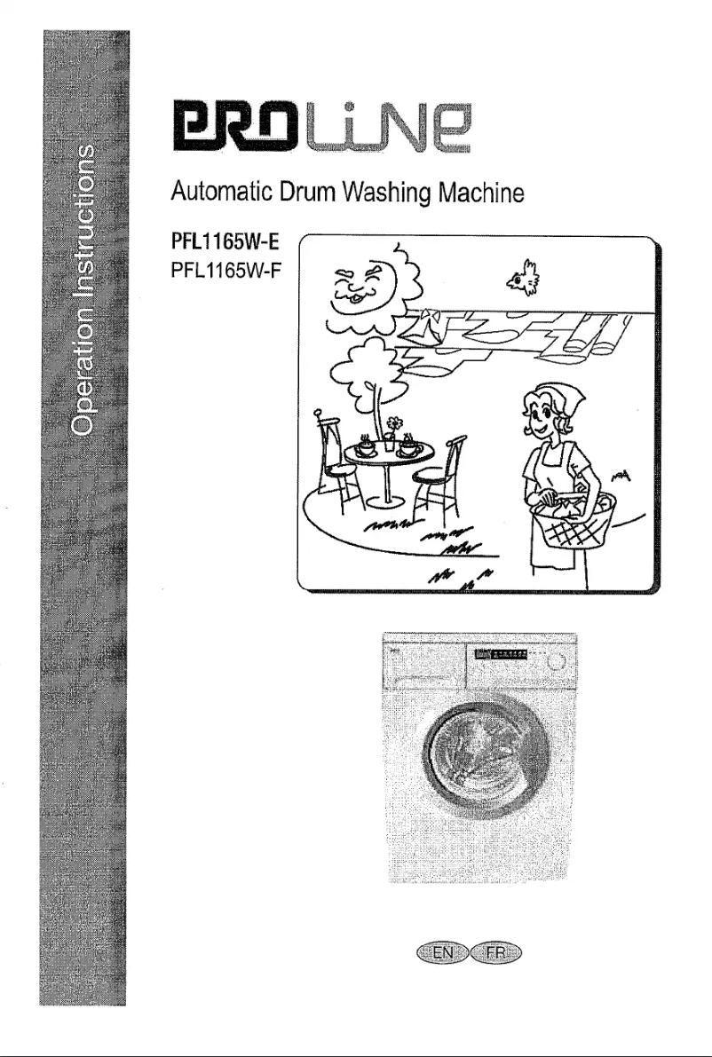 Page 1 of the manual User Manual Proline PFL1165W-E