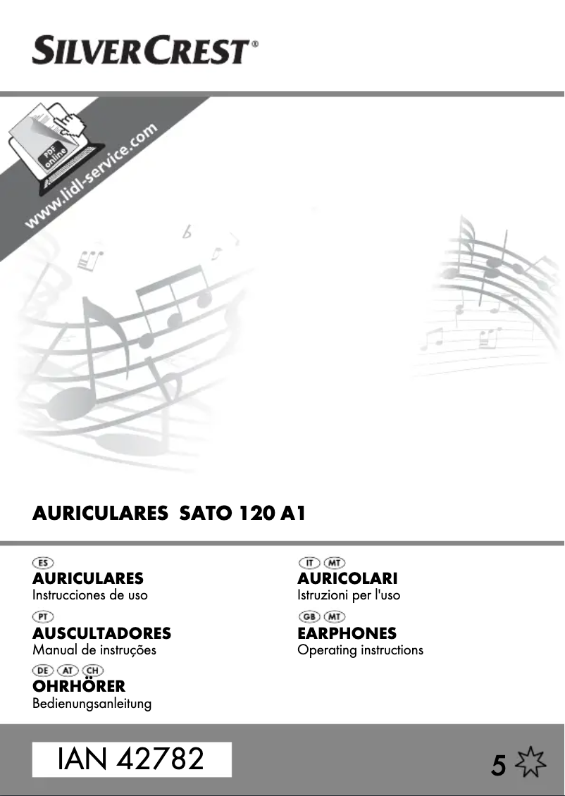 Image de la première page du manuel de l'appareil SATO 120 A1