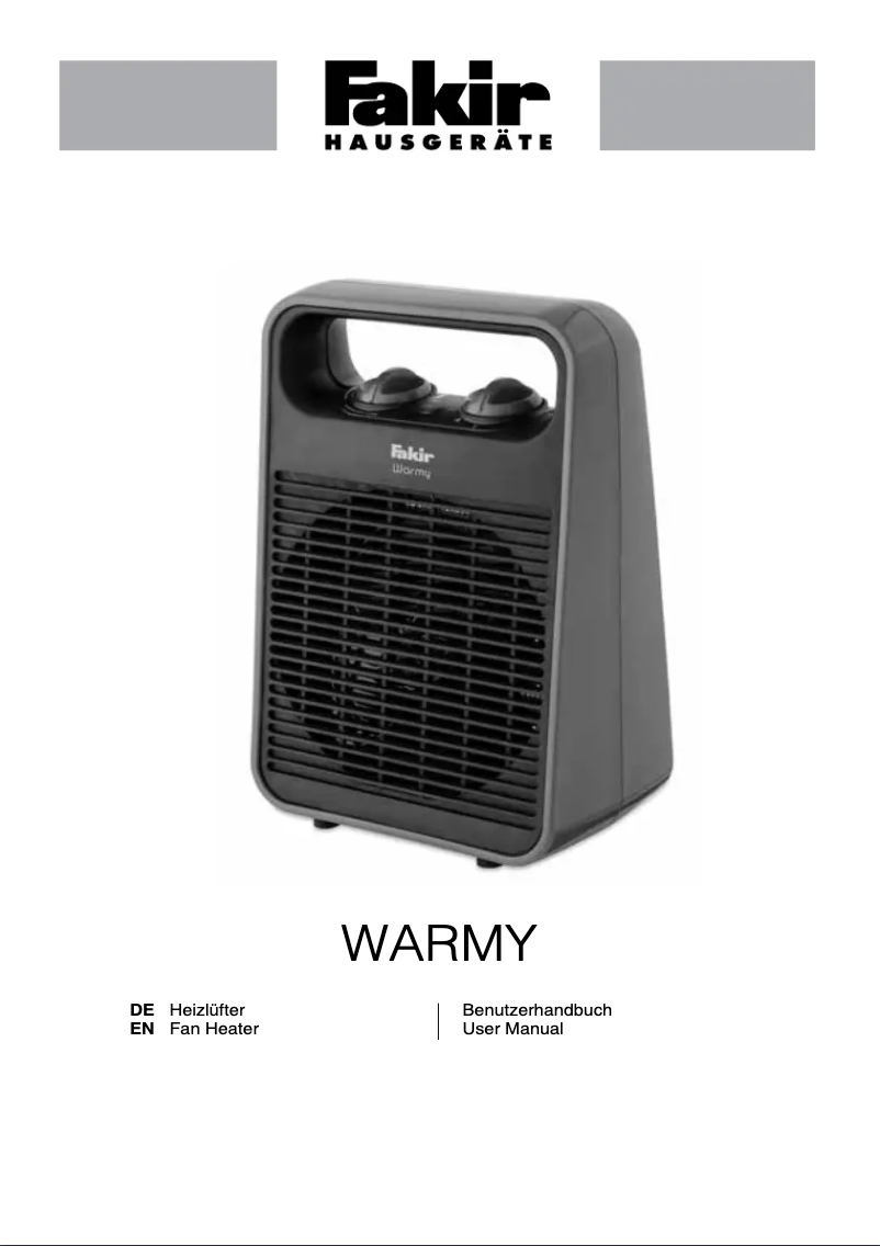 Image de la première page du manuel de l'appareil Warmy