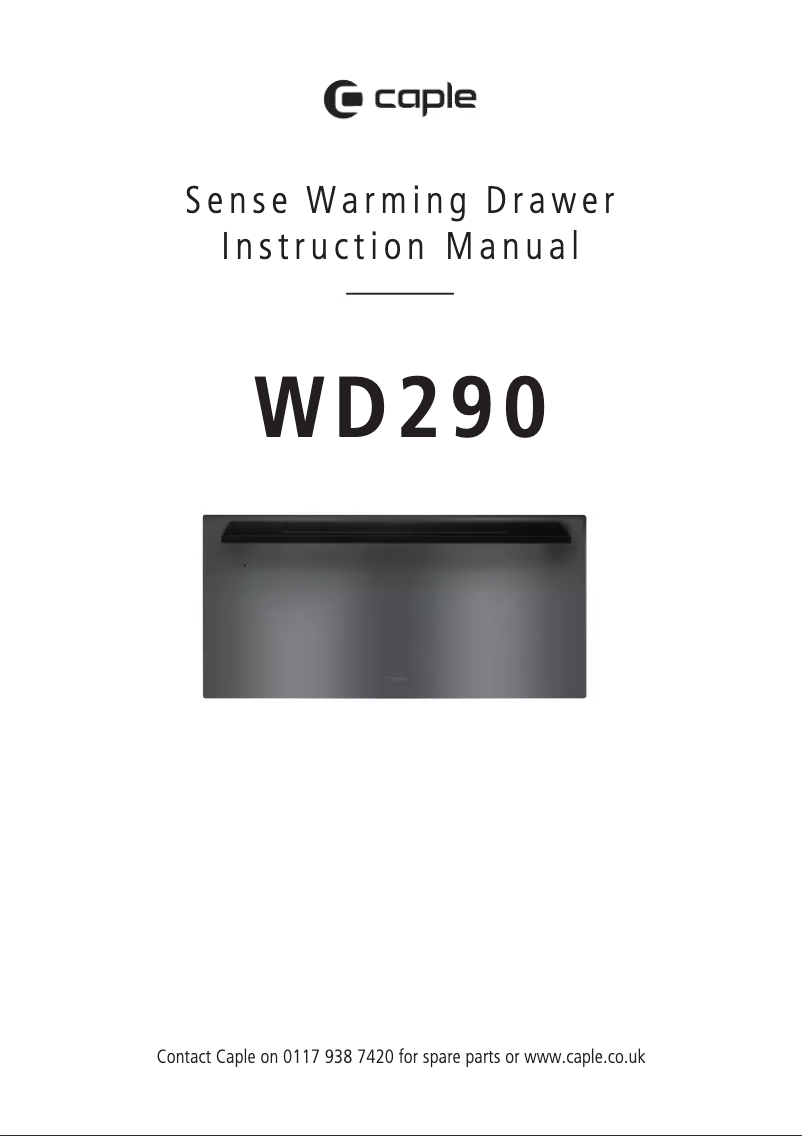 Image de la première page du manuel de l'appareil WD290