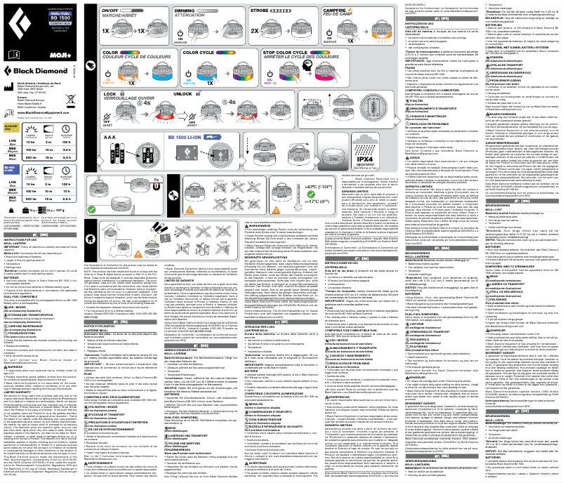Imagen de la primera página del manual del dispositivo Moji+
