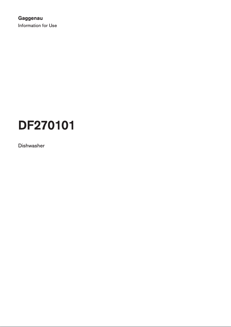 Image de la première page du manuel de l'appareil DF270101