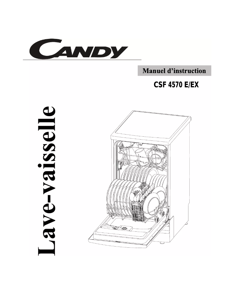 Image de la première page du manuel de l'appareil Csf 4570 e
