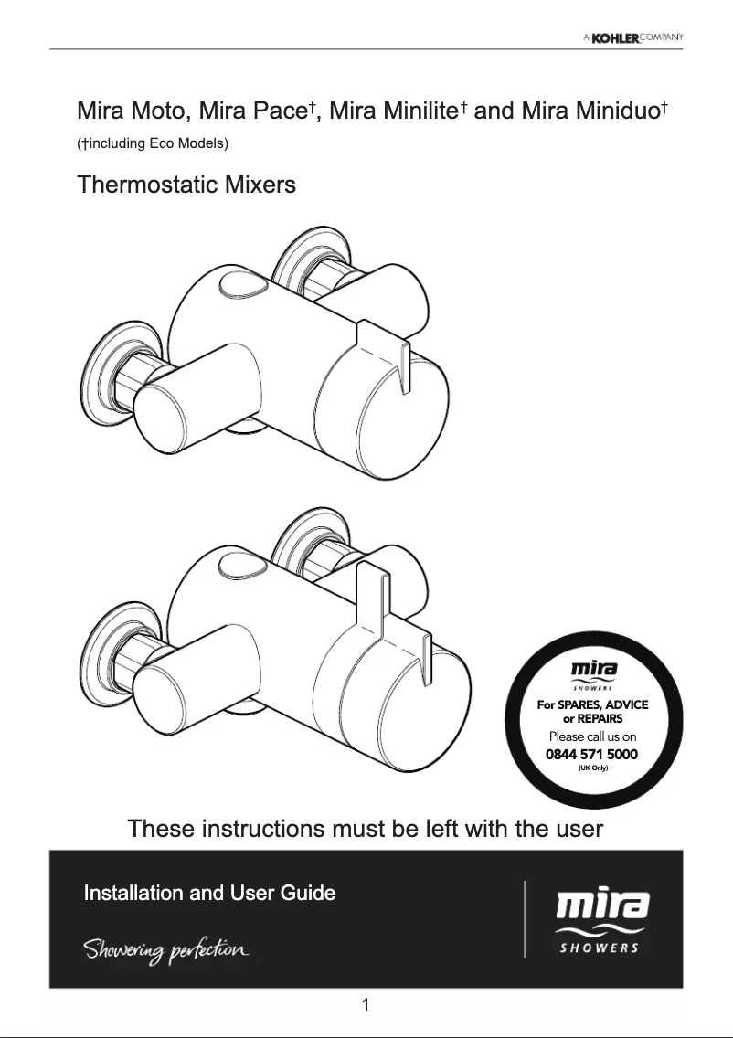 Image de la première page du manuel de l'appareil Miniduo BIR
