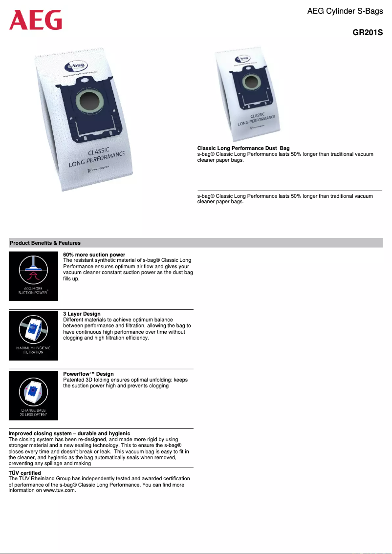 Página 1 del manual Manual de usuario AEG GR201S