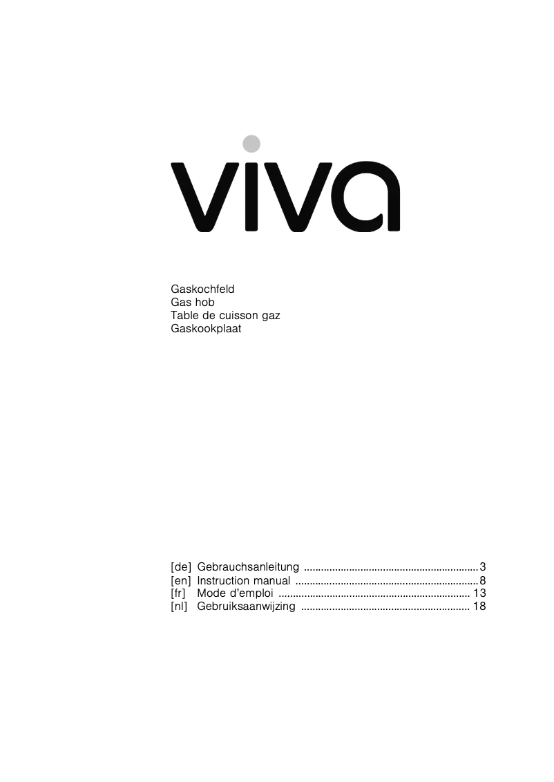 Image de la première page du manuel de l'appareil VVK27G3350