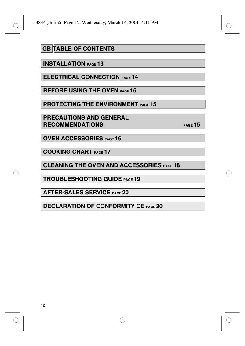 Page 1 de la notice Manuel utilisateur Whirlpool AKP 520 WH