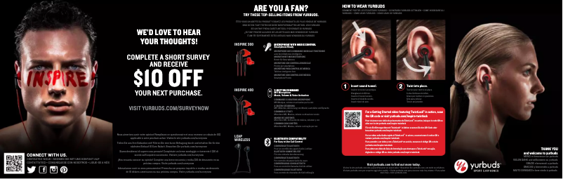 Page n°1 - Manuel utilisateur Yurbuds Inspire