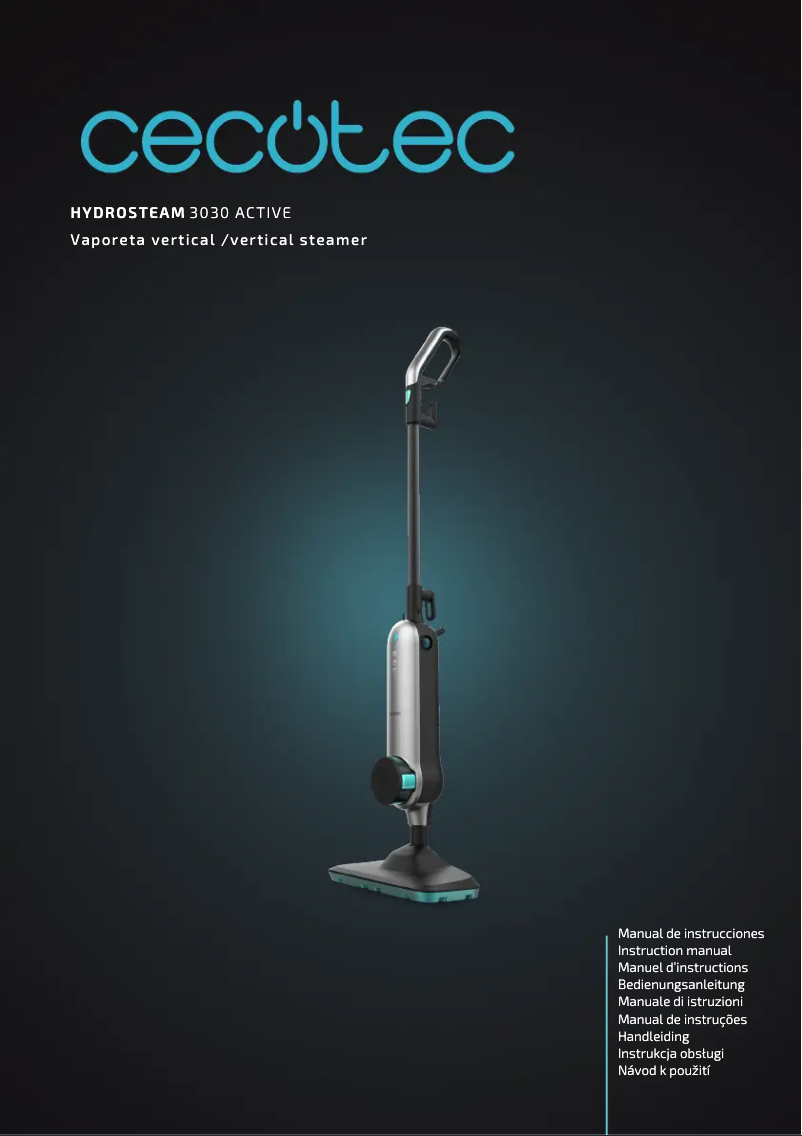 Image de la première page du manuel de l'appareil HydroSteam 3030 Active