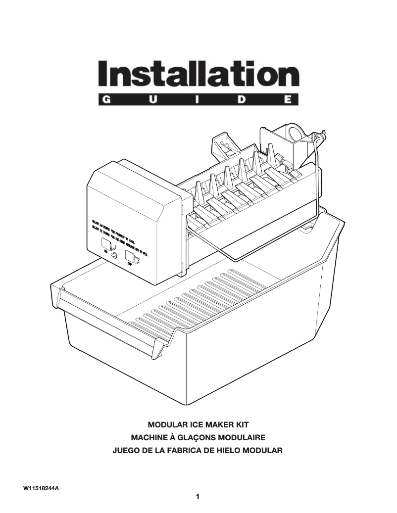 Page n°1 - Guide d'installation Amana ART318FFDB