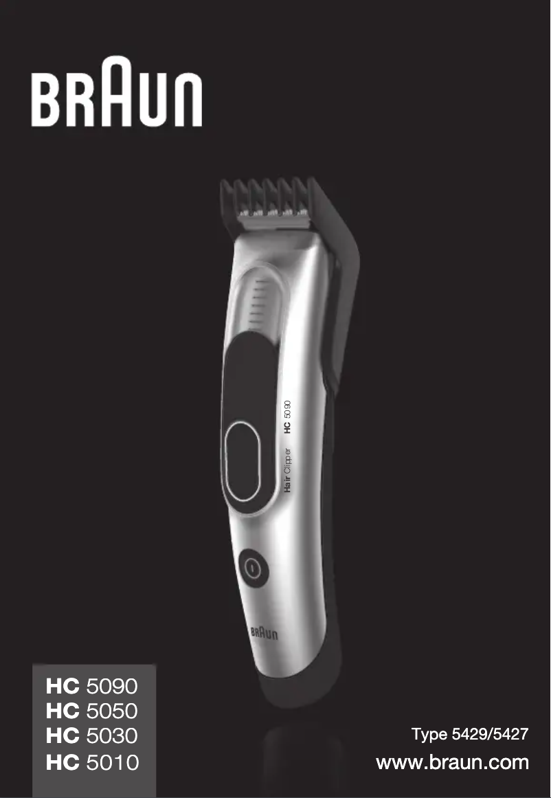 Page n°1 - Manuel utilisateur Braun HC5090