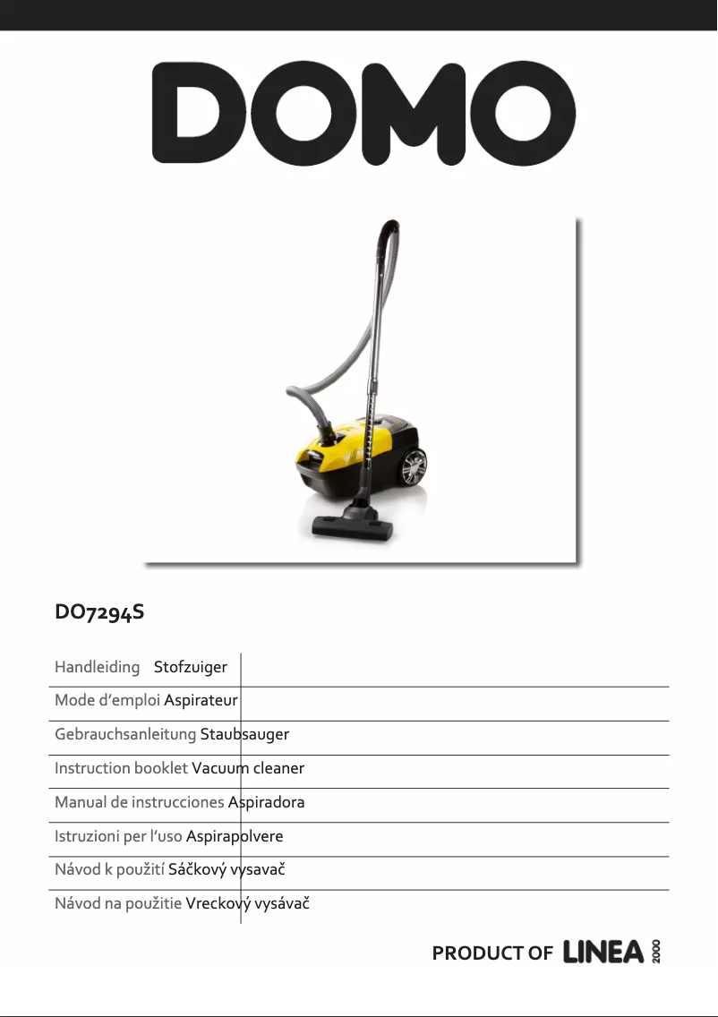 Image de la première page du manuel de l'appareil DO7294S