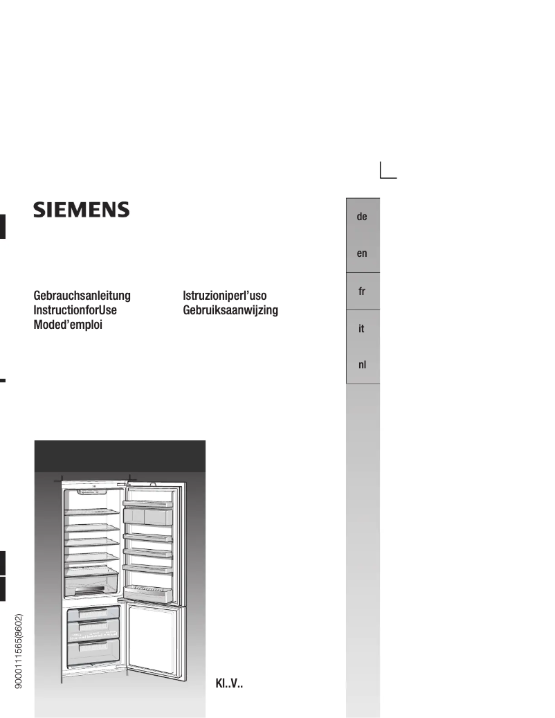 Page n°1 - Mode d'emploi Siemens KI34VA50