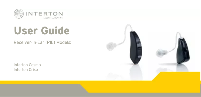 Image de la première page du manuel de l'appareil Crisp ITE