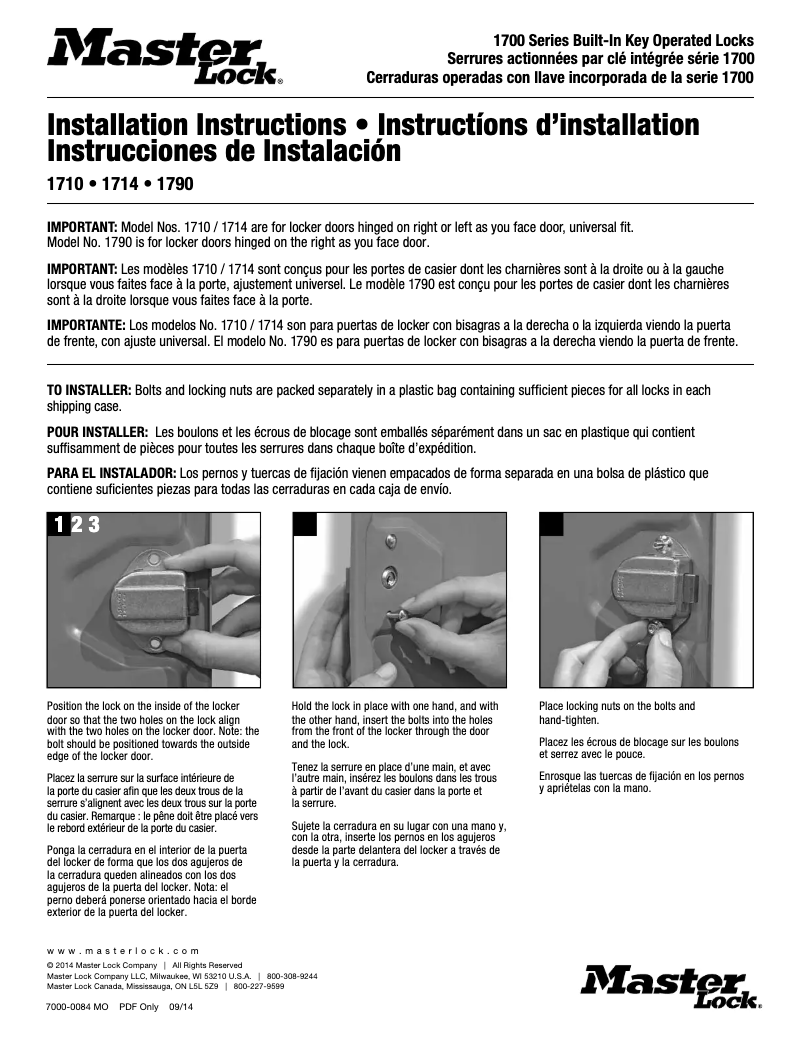 Imagen de la primera página del manual del dispositivo 1790