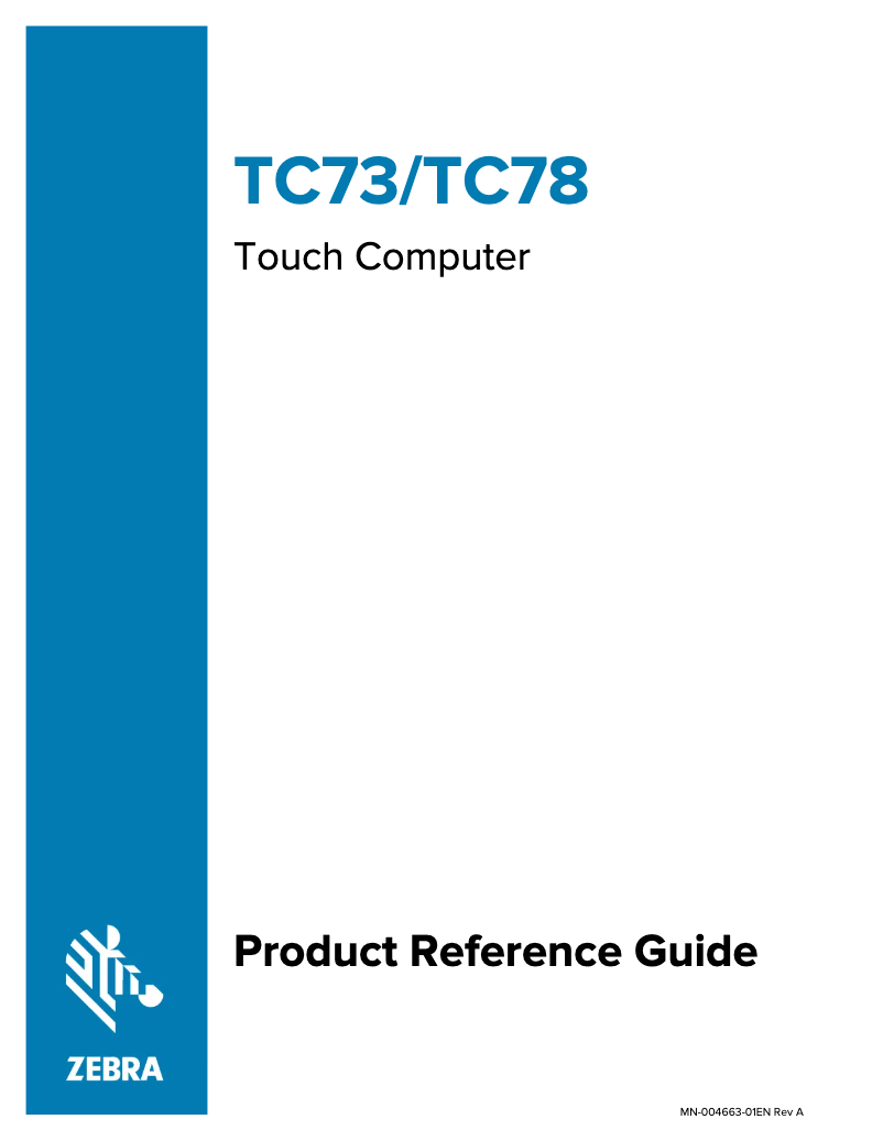 Image de la première page du manuel de l'appareil TC73 Premium