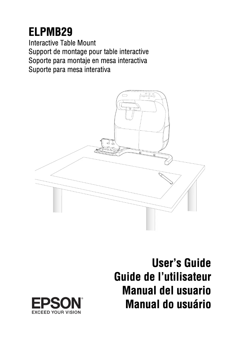 Imagen de la primera página del manual del dispositivo BrightLink 485Wi
