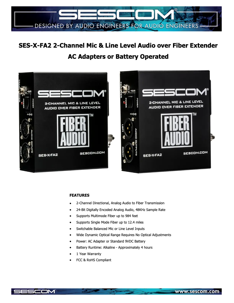 Image de la première page du manuel de l'appareil SES-X