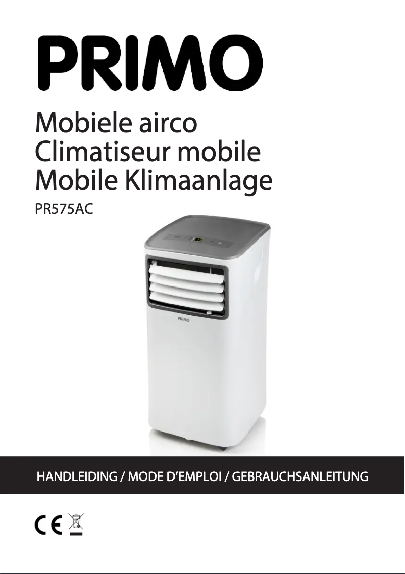Page 1 de la notice Manuel utilisateur Primo PR575AC