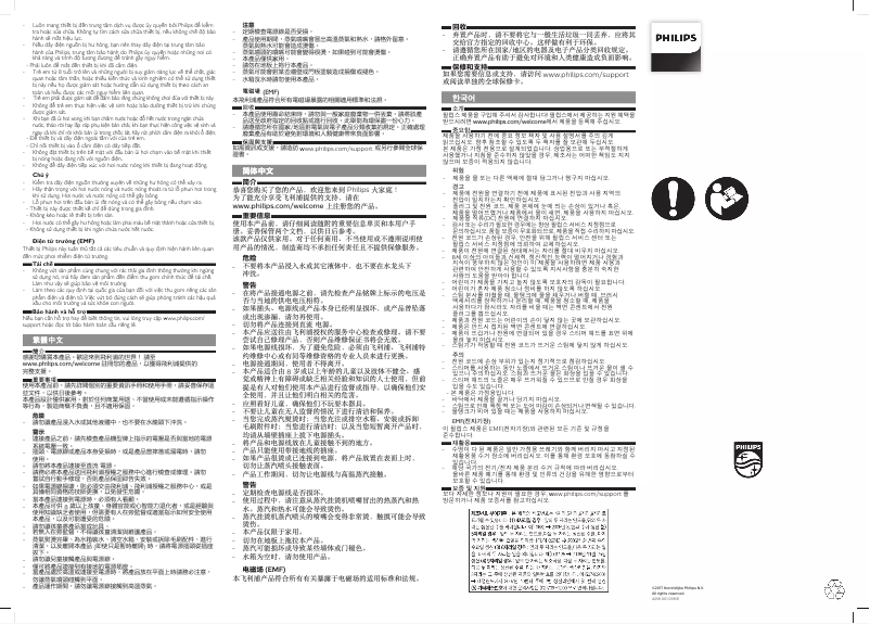 Page 1 de la notice Brochure Philips Steam&Go GC350