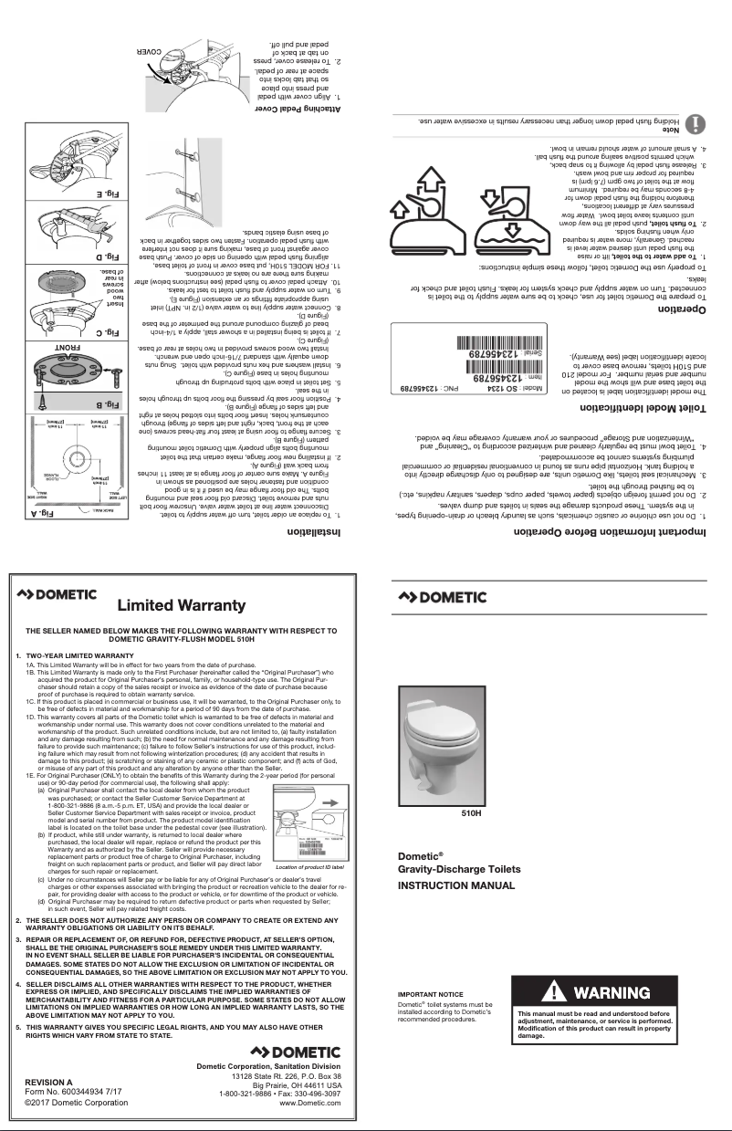Imagen de la primera página del manual del dispositivo 510H