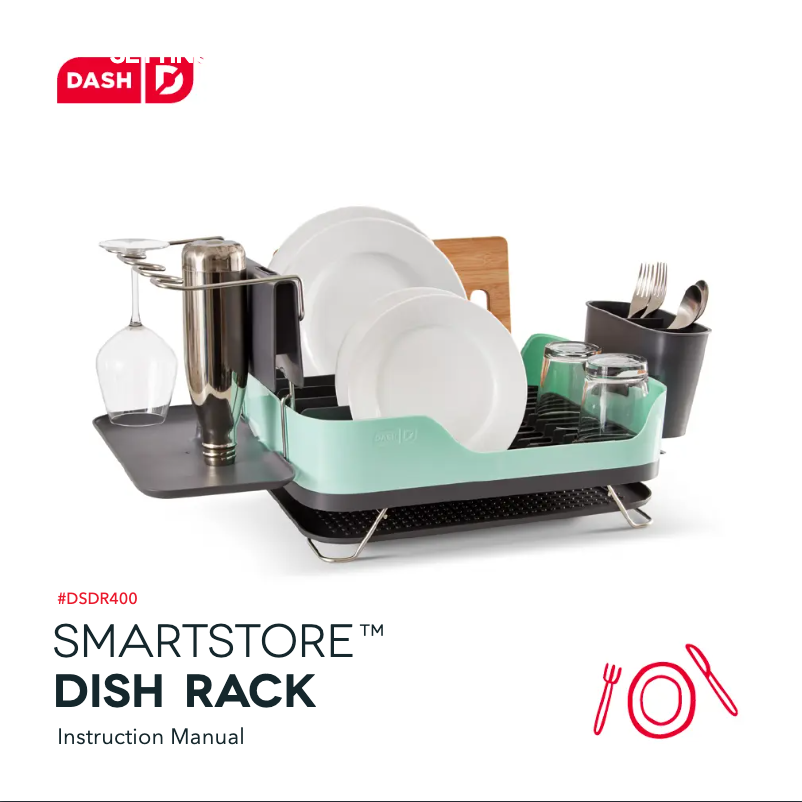 Página 1 del manual Manual de usuario Dash SmartStore Dish Rack DSDR400GBWH02
