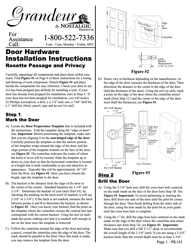 Page 1 de la notice Instructions / montage Seiki SE50UY04