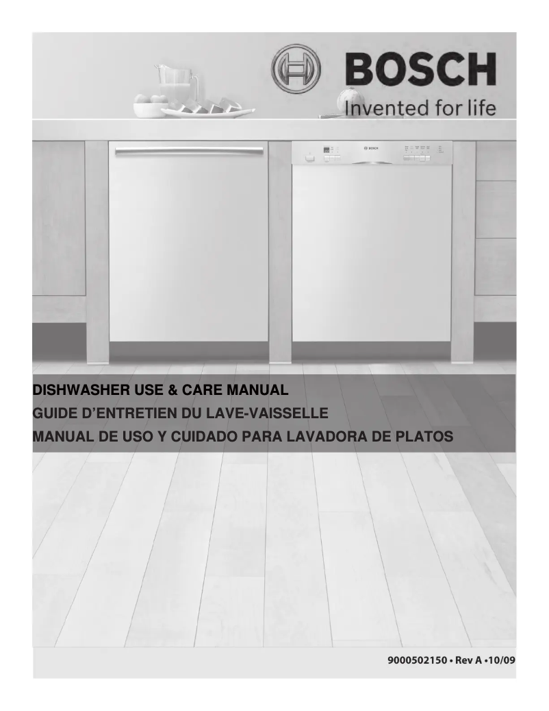 Page 1 de la notice Manuel utilisateur Bosch SHE55M16UC