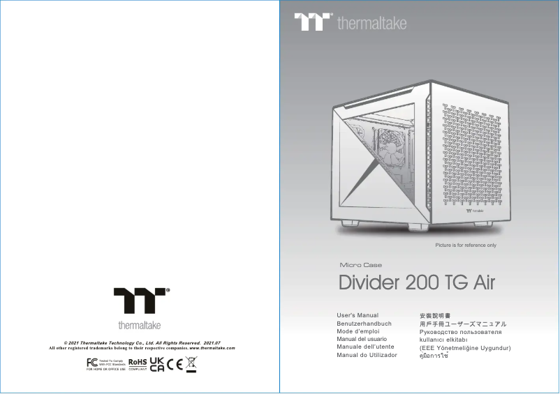 Image de la première page du manuel de l'appareil Divider 200 TG