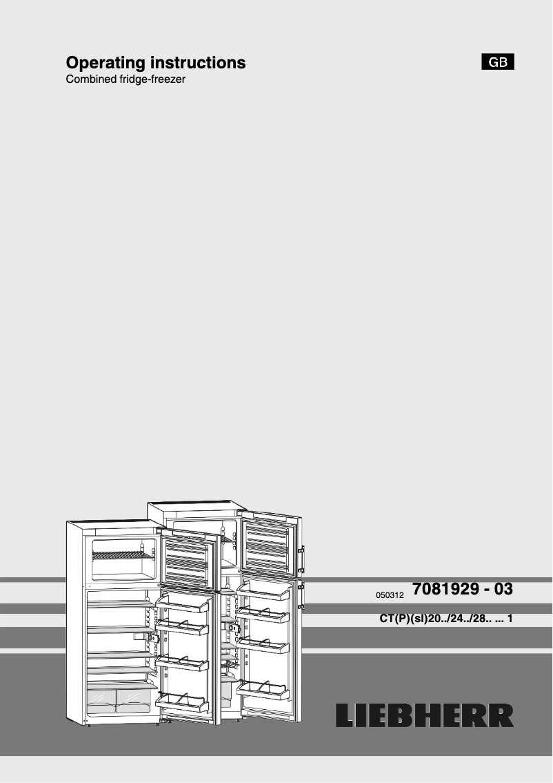 Image de la première page du manuel de l'appareil CTPsl 2441