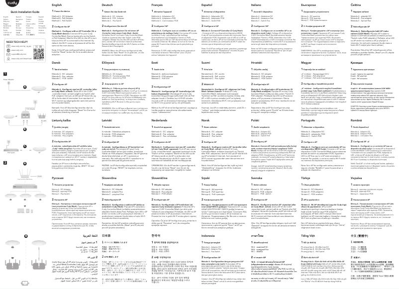 Page 1 de la notice Manuel utilisateur Cudy AP3000