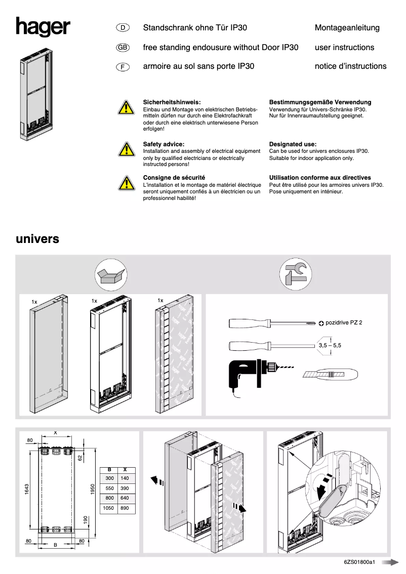 Image de la première page du manuel de l'appareil FP21S1N