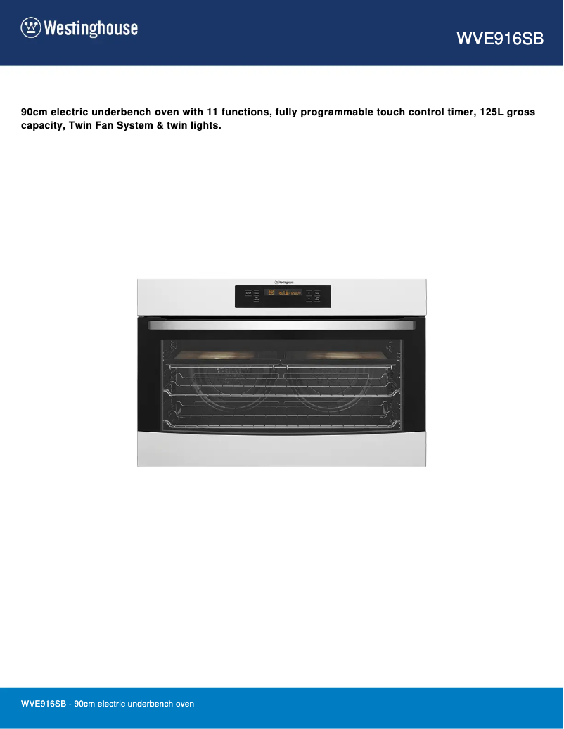 Image de la première page du manuel de l'appareil WVE916SB