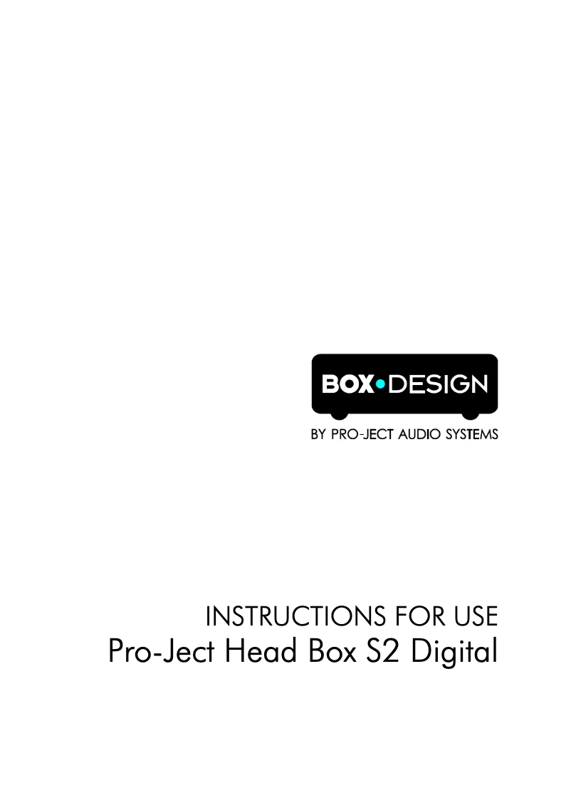 Imagen de la primera página del manual del dispositivo Head Box S2 Digital