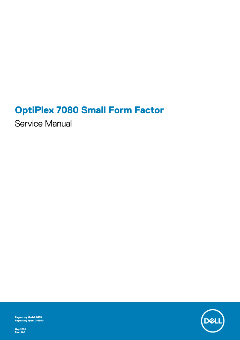 Page n°1 - Manuel utilisateur Dell OptiPlex 7080 SFF