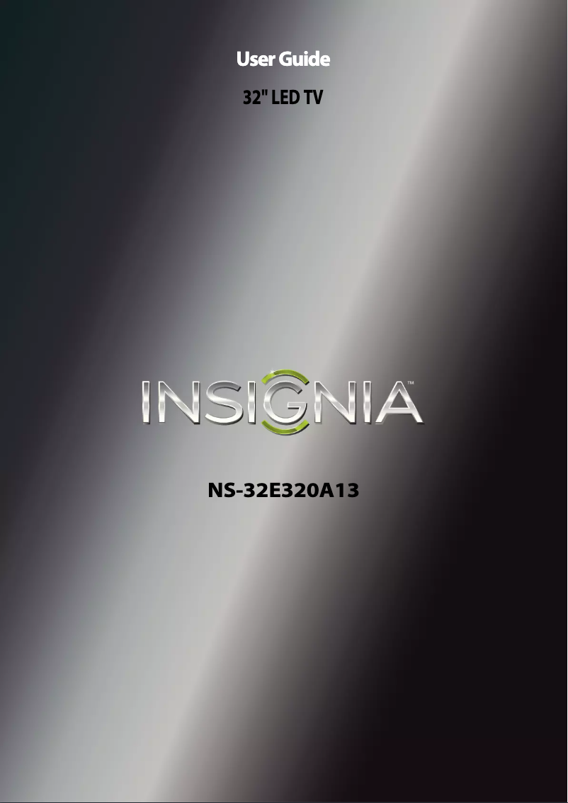 Page n°1 - Manuel utilisateur Insignia NS-32E320A13